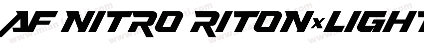 AF Nitro Riton-Light字体转换